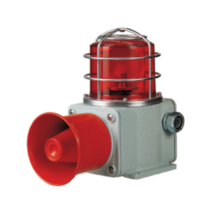 Bulb Revolving Warning light and Electric Horn Combination for Vessels and Heavy Industry Applications