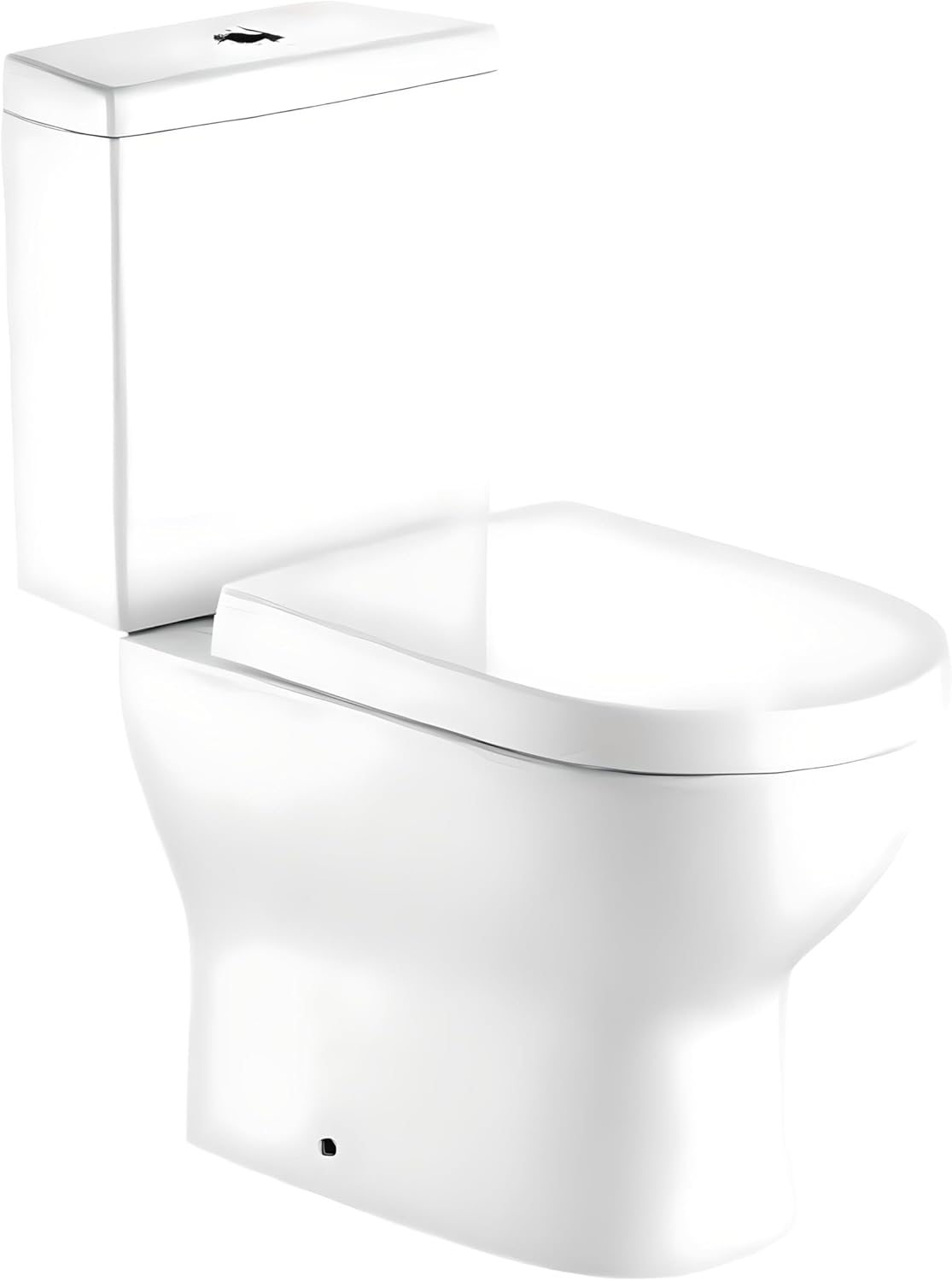 Complete Closed Couple WC Toilet Pan with Flushing Mechanism