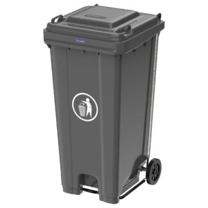 Cosmoplast Plastic Waste Bin W-Wheels 240 L