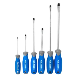 Gazelle G80282 Slotted Screwdriver Set, 6-Pieces