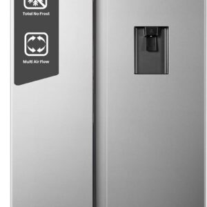 Hisense HS91518D, 670 Litres Side by Side Refrigerator with Water Dispenser, Inverter Compressor, No Frost Technology