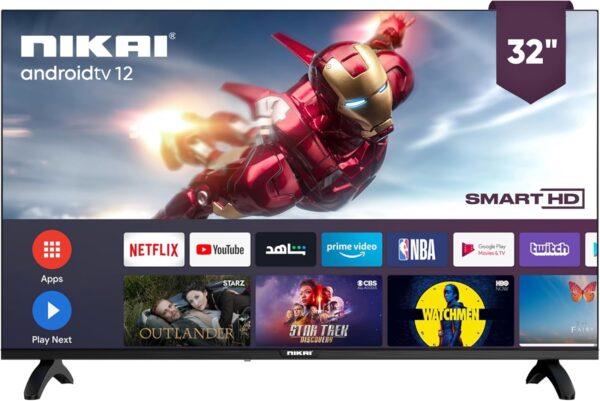 Nikai 32 Inch Smart LED TV HD 1366 x 768 Resolution NTV3200SLEDK