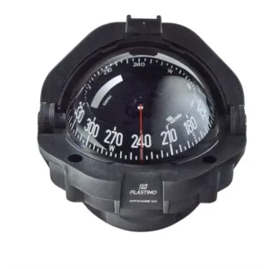 Plastimo Offshore 105 Compass – Black Housing Black Conical Card Zone ABC (Worldwide)