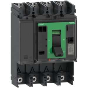SCHNEIDER Circuit breaker basic frame, ComPacT NSX630H, 70kA at 415VAC 50-60 Hz, 630A, without trip unit, 4 poles