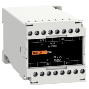 SCHNEIDER external battery module, rechargeable, input 24 VDC, output 24 VDC  40 mA max, 4h autonomy